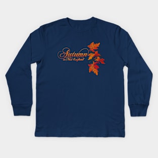 Autumn in New England Kids Long Sleeve T-Shirt